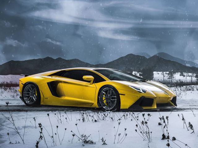 Суперкар снегоочиститель - Lamborghini Aventador Snow Plow Edition